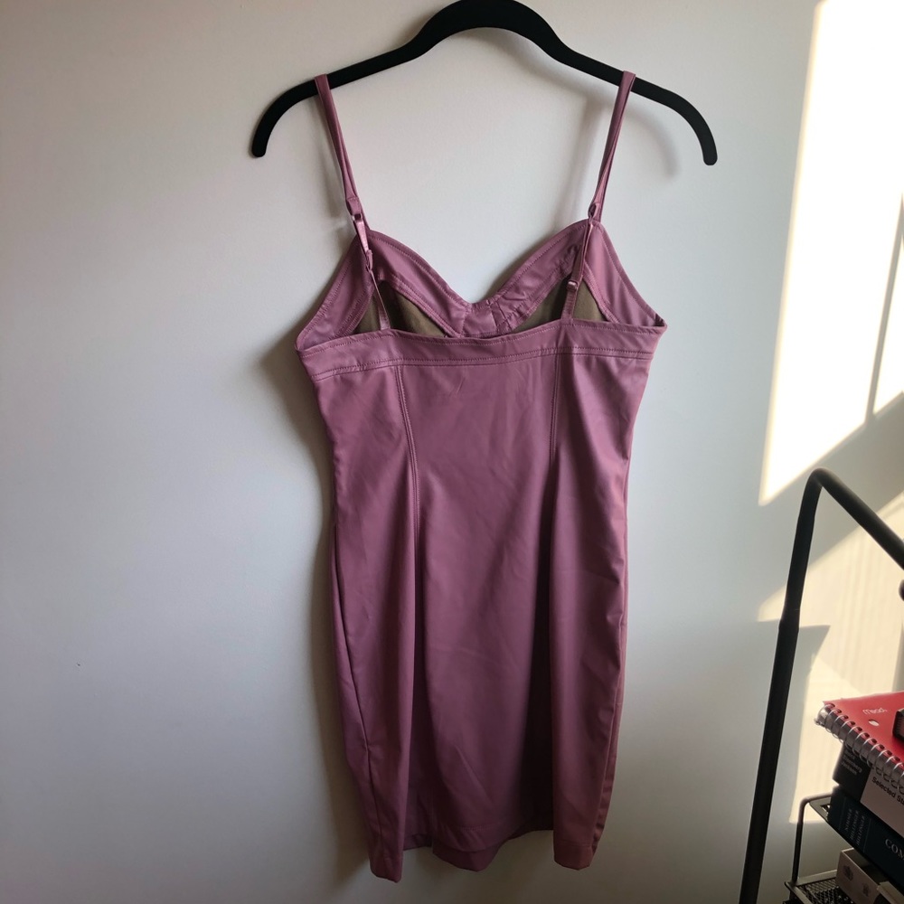 Free People Pleather Pink Dress - Picture 3 of 4